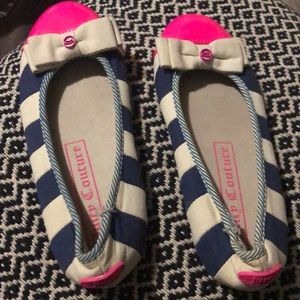 EUC Juicy Couture kids flats Size 3